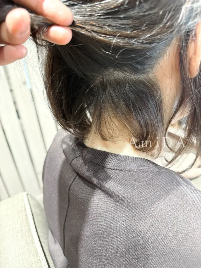 えりあしのクセを解消してすっきりショートに☆